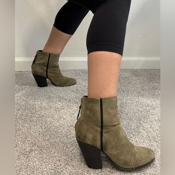 Rag & Bone Classic Newbury Boots, Green Suede (US 6.5 / EU 36.5) - Picture 3 of 7